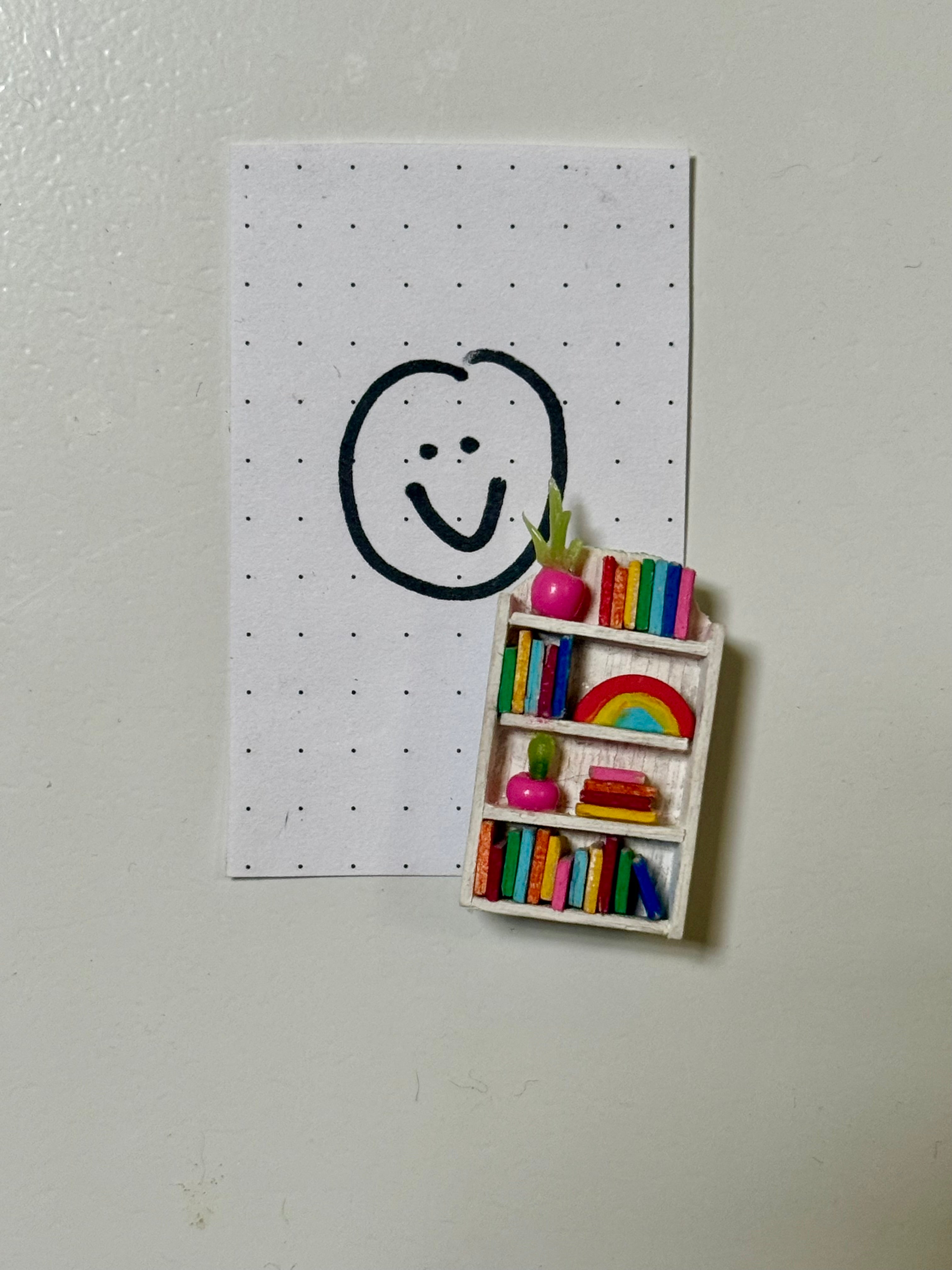Wee Rainbow Bookshelf Magnet
